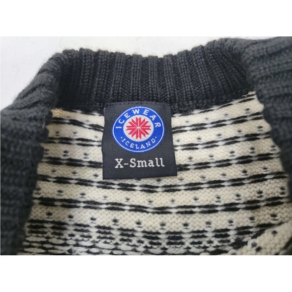 Icewear Iceland Nordic Pattern Zip Up Wool Acrylic Size XS Womens NEW - Picture 3 of 11